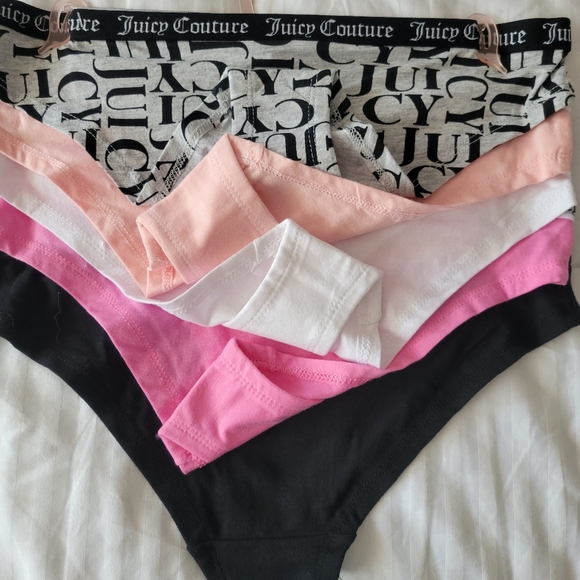 JUICY COUTURE BRAND NEW 5-PACK COTTON SPANDEX PANTIES SIZE S - Picture 6 of 6